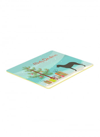 Majorca Shepherd Dog Christmas Kitchen Mat Multicolour 11 x 14inch