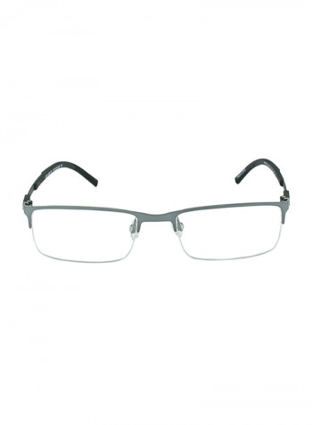 Men's Semi Rimless Rectangular Eyeglass Frame 167750854