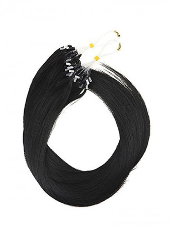 Micro Ring Hair Extension Black 16inch