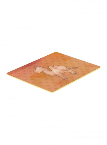 Polkadot Camel Kitchen Mat Multicolour 11 x 14inch