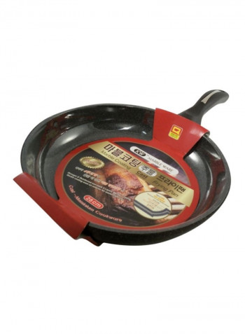 Aluminium Fry Pan With Lid Black 11inch