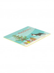 Miniature Schnauzer Christmas Kitchen Mat Multicolour 11 x 14inch