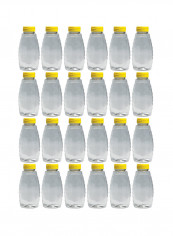 24-Piece Inverted Queenline Squeeze Jar With Lid Clear 6.5x3x2inch