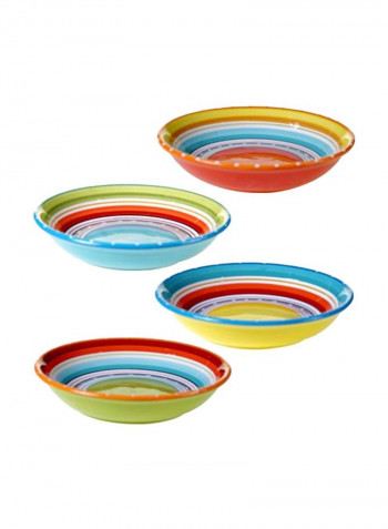 4-Piece Soup Bowl Set Multicolour 9.25inch