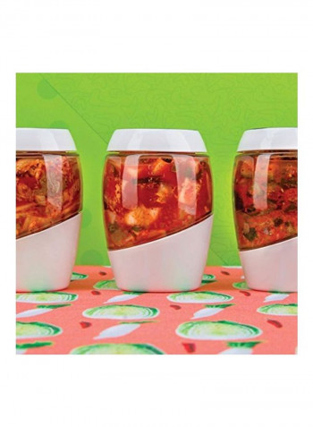 Glass Fermentation Jar With Sleeve White/Clear