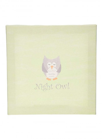 Night Owl Wall Art Green/Grey 9.7x9x2inch