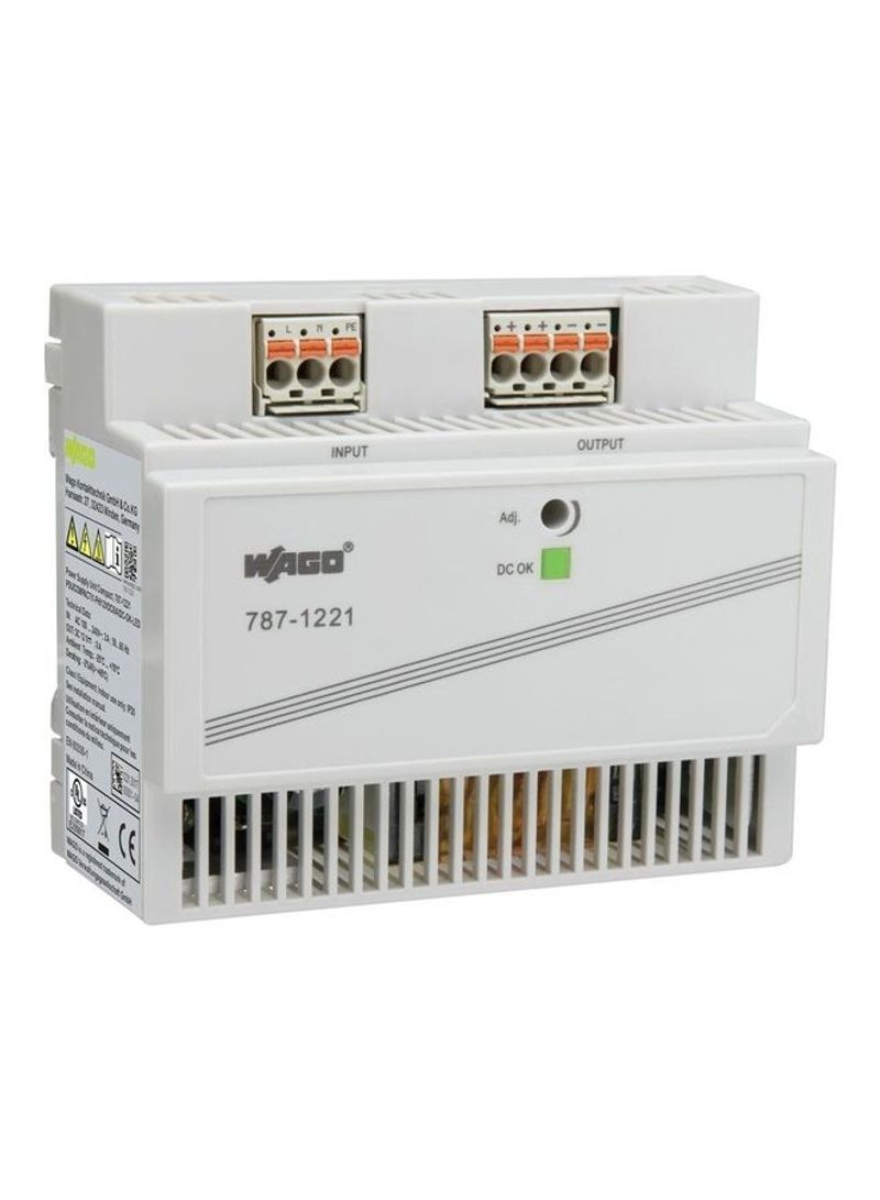 787-1221 Switched-Mode Power Supply/LED Driver Compact 1-Phase 12 VDC Output Voltage 8 A Output Current White 108x90x56millimeter