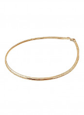 Gold Plated 925 Sterling Silver Omega Chain Necklace