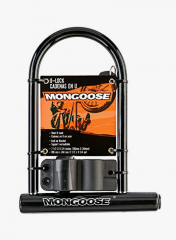 Large Bicycle U-Lock 3.8x18.03x18.8inch