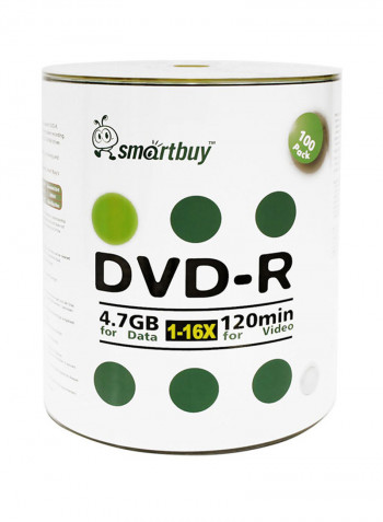 200-Piece Data Video Movie Record Disc Set B00KALEHJE White/Green