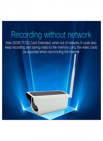 Solar Charging Wireless Bullet Camera