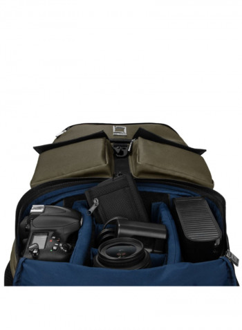 Camera Backpack For Canon Green/Black