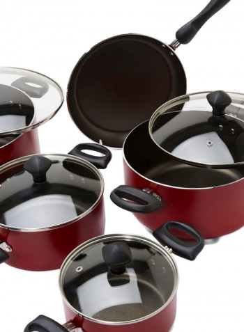 14-Piece Non-Stick Cookware Set Multicolour
