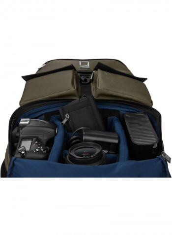 Camera Backpack For Nikon Green/Black