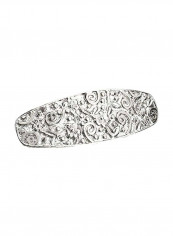 Vintage Floral Designed Barrete Silver
