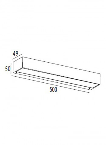 Garden Wall Light Black 15 X 6 X 6centimeter