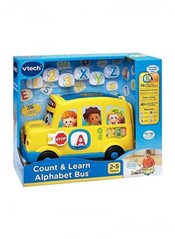 Early Learning Count And Learn Alphabet Bus 17.04 x27.71x11.99cm