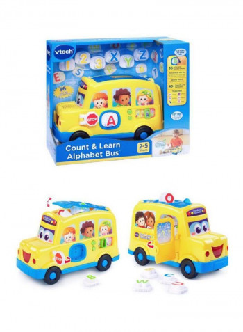 Early Learning Count And Learn Alphabet Bus 17.04 x27.71x11.99cm