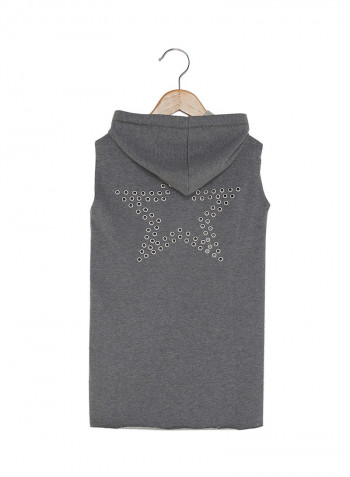 Dindi Hooded Dress Grey