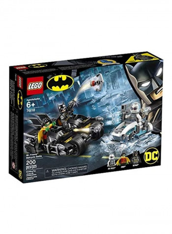 200-Piece DC Batman Mr. Freeze Batcycle Battle Building Toy