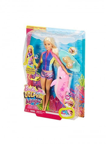 Dolphin Magic Snorkel Fashion Doll Set 6 x 22.9 x 32.4cm