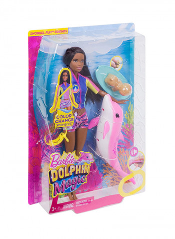 Dolphin Magic Snorkel Fashion Doll Set 6 x 22.9 x 32.4cm