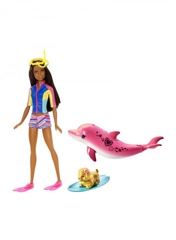 Dolphin Magic Snorkel Fashion Doll Set 6 x 22.9 x 32.4cm