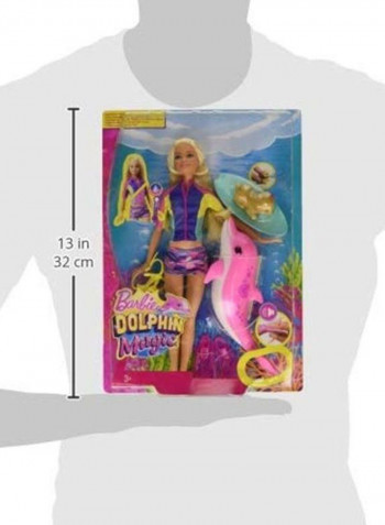 Dolphin Magic Snorkel Fashion Doll Set 6 x 22.9 x 32.4cm