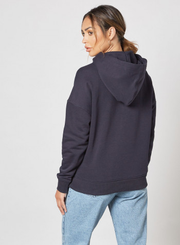 Relaxed Graphic Hoodie Desert Sky