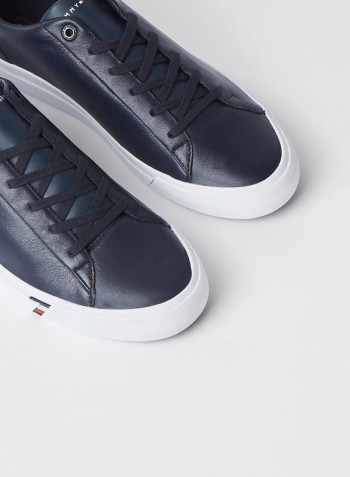 Signature Logo Vulcanized Sneakers Desert Sky