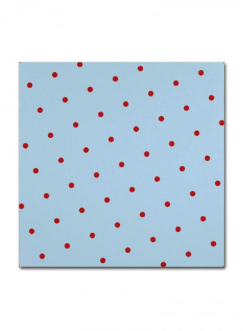 Group 10 B Canvas Wall Art White/Red 14 x 14inch