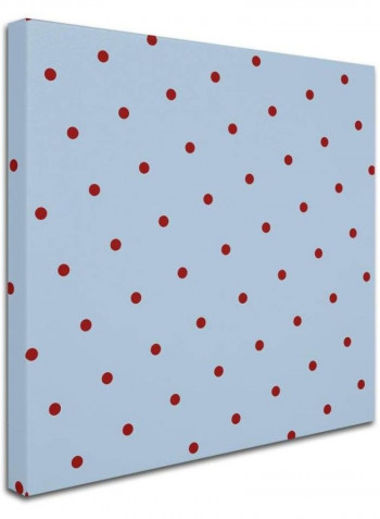 Group 10 B Canvas Wall Art White/Red 14 x 14inch