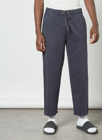 Straight Hem Track Pants Blue