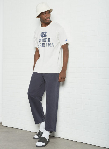 Straight Hem Track Pants Blue