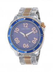 Men's Casual Gold/Silver Analog Steel Round Watch - LV1056
