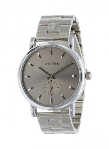 Men's Casual Silver Analog Steel Round Watch - LV2067