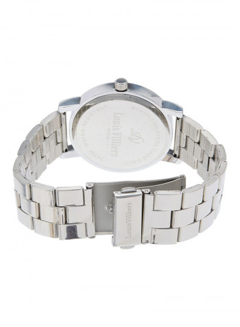 Men's Casual Silver Analog Steel Round Watch - LV2067
