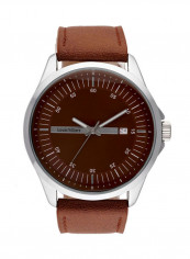 Men's Leather Analog Wrist Watch AG3804-06