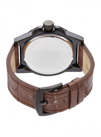 Men's Water Resistant Leather Analog Watch LVAG3733-20