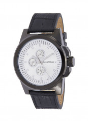 Men's Water Resistant Leather Analog Wrist Watch LVAG3733-19