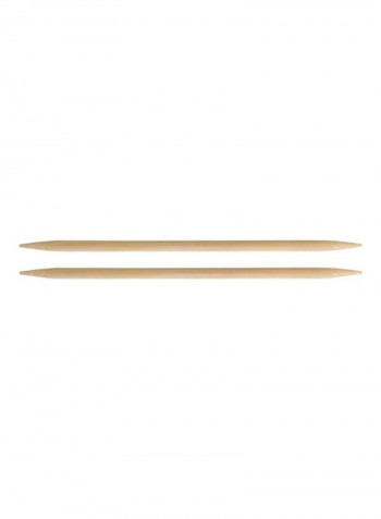 2-Piece Double Pointed Needles Brown