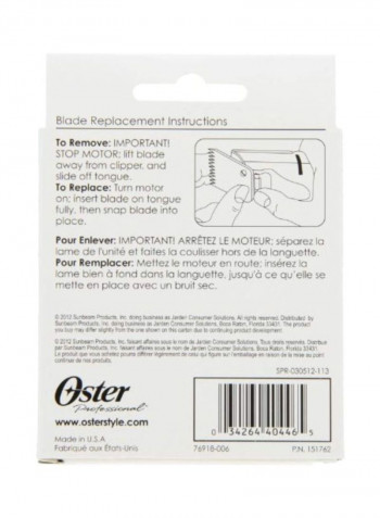 Professional Replacement Clipper Blade Silver