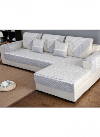 Modern Simple Style Sofa Slipcover White/Grey