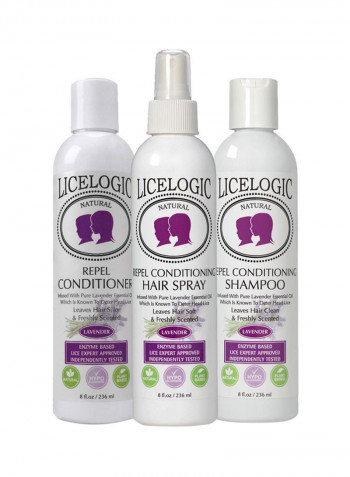 3-Piece Natural Lice Prevention Kit