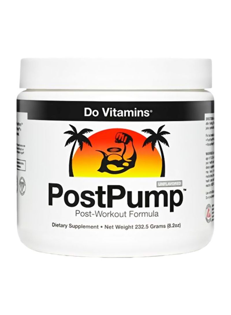 Post Pump Post Workout Dietary Supplement