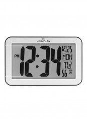 Commercial Grade Panoramic Atomic Wall Clock Silver