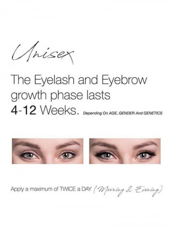 Eyelash And Eyebrow Growth Serum Clear