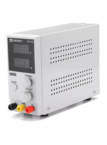 4 Digits Display LED Power Supply 70x160x220millimeter White/Black