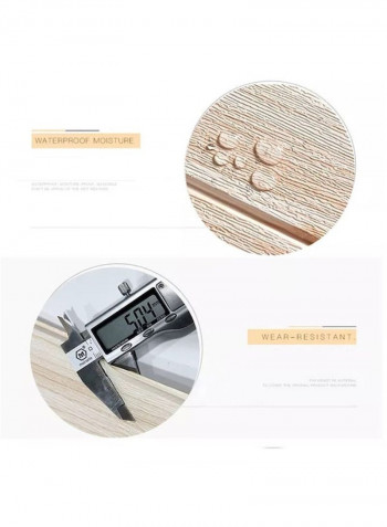 3D Self Adhesive Wallpaper White 60x90cm