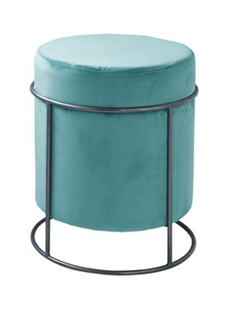 Fabric Sofa Chair Green/Grey 40x40x38centimeter
